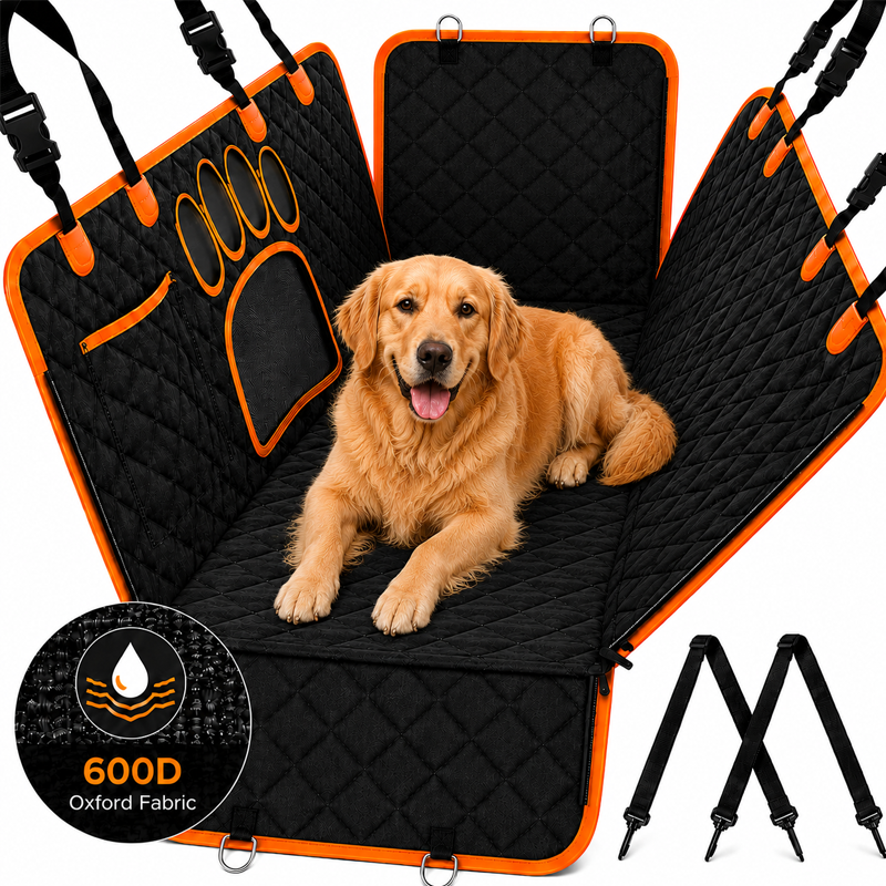 Niuta Dog Car Seat Cover with Side Flaps and Door Protection