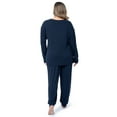 thumbnail image 3 of Fruit of The Loom Women's Boyfriend Top & Jogger Pajama Sleep Set, Sizes S-4X, 3 of 10