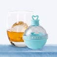 thumbnail image 1 of Kitchen Utensil Set Summer Light Bulbs Ice Molds Ice Ball Maker Molds Light Bulbs Ice Molds 2.5 In Sphere Ice Cube Mold Sphere Ice Ball Maker Mold Silicone Round Ice Cube Mold, Blue, 1 of 9