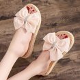 thumbnail image 7 of VerPetridure Women's Sandals Slippers Imitation Straw Espadrille Beach Flat-heel Clip-on Women's Slippers, 7 of 7