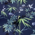 thumbnail image 5 of Jasmine Floral Garden Navy Vinyl Wallpaper - 20.8 in. W x 33ft L - Double Roll, 5 of 5