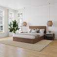 thumbnail image 3 of Nexera Milo 4-Piece Reversible Storage Bedroom Set, Brown, Queen, 3 of 6