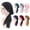 Black, variant on Polyester Bonnet Head Scarf Sleeping Cap Headwear Head Wrap Turbans for Women Bonnet for Long Curly Hair, Braids,Multiple Colour