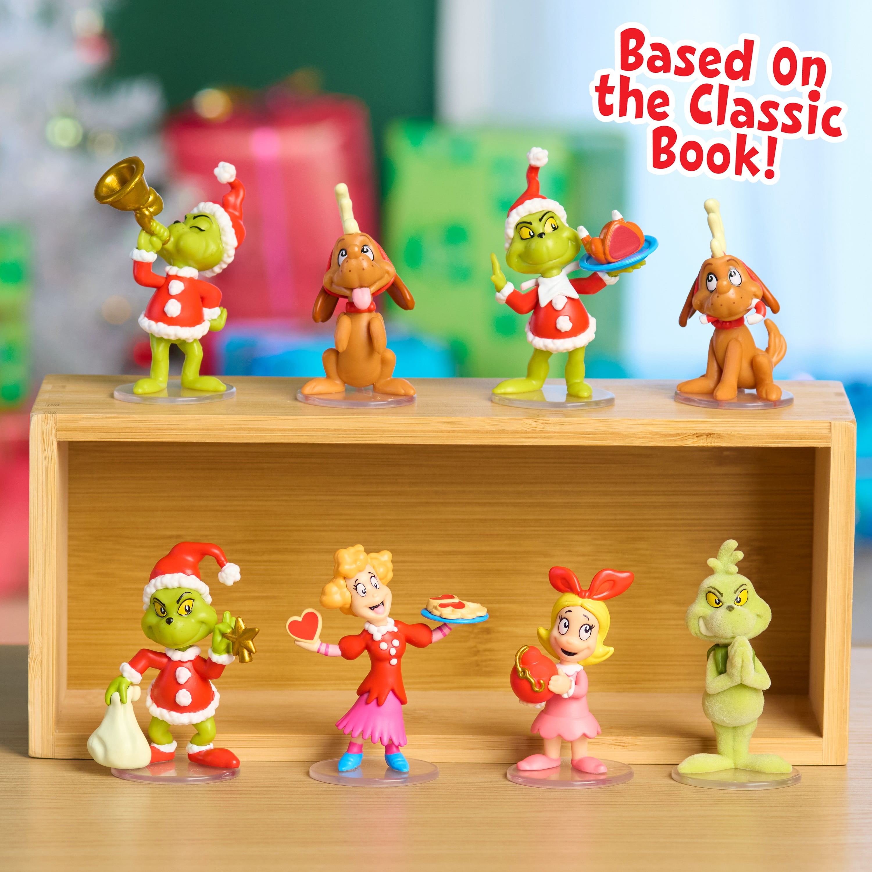 Dr. Seuss The Grinch Collectible Figures, Blind Capsule Toy with 2.75-inch Surprise Figure with Clear Base, Kids Toys by Just Play, Ages 3 and up