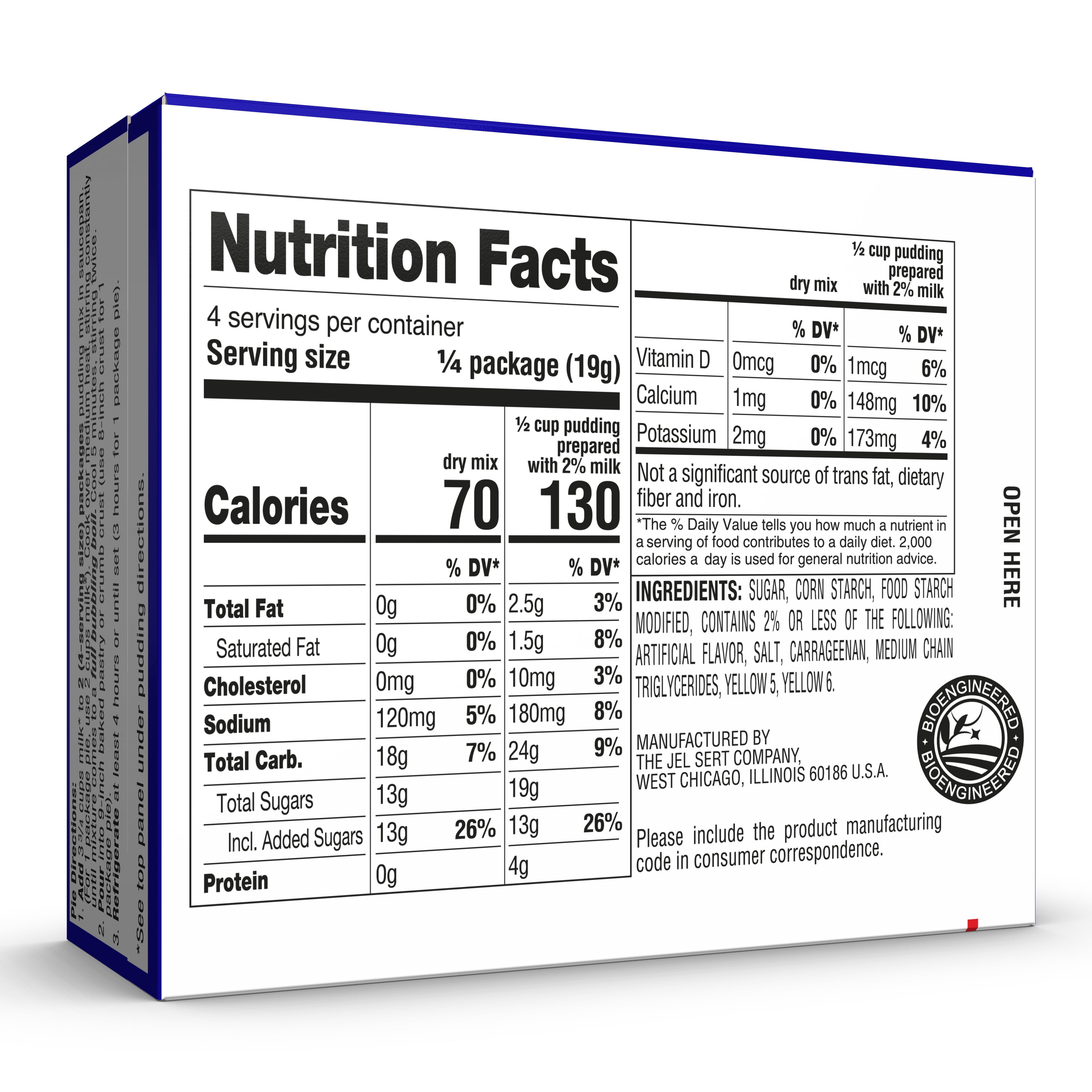 (2 pack) My-T-Fine Vanilla Cook and Serve Pudding Mix & Pie Filling, 4 Servings, 2.75 oz Box