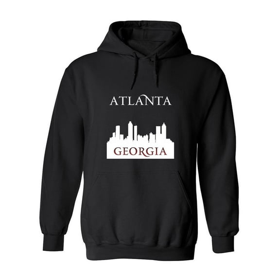 Atlanta Georgia Cityscape Hoodie Men -Image by Shutterstock, Male x-Large