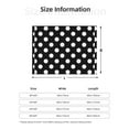 thumbnail image 2 of Salouo Black and White Polka Dot Print Throw Blanket Gifts for Women Men Soft Flannel Blanket for Home Living Room Decor Bedroom Blanket Gifts for Mom Dad -50"x40", 2 of 7