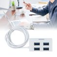 thumbnail image 4 of Langgg 4 Ports Externe USB Hub Tablette PC Ordinateur Téléphone Haute Vitesse Charge Synchronisation Transfert de Données Splitter Blanc 1Set, 4 of 6