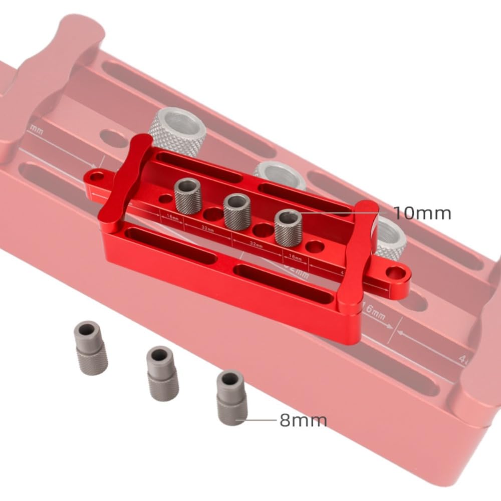 Self Centering Dowelling Jig Metric Inch Dowel Punch Locator Drilling Tools for Woodworking