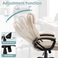 thumbnail image 6 of Walsunny High Back Leather Office Chair, Ergonomic Big and Tall Office Chair, Executive Home Office Desk Chair, Swivel Leather Chair for Work, Study, Gaming, Beige, 6 of 8