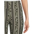 thumbnail image 3 of No Boundaries Juniors Print Flare Pants, 32" Inseam, Sizes XS-XXXL, 3 of 5