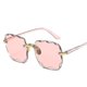 thumbnail image 5 of Gafas de sol cuadradas sin montura para mujer, marca de lujo de diseñador, gafas rojas de verano, gafas de sol de moda para hombre, gafas de sol Uv400, 5 of 5