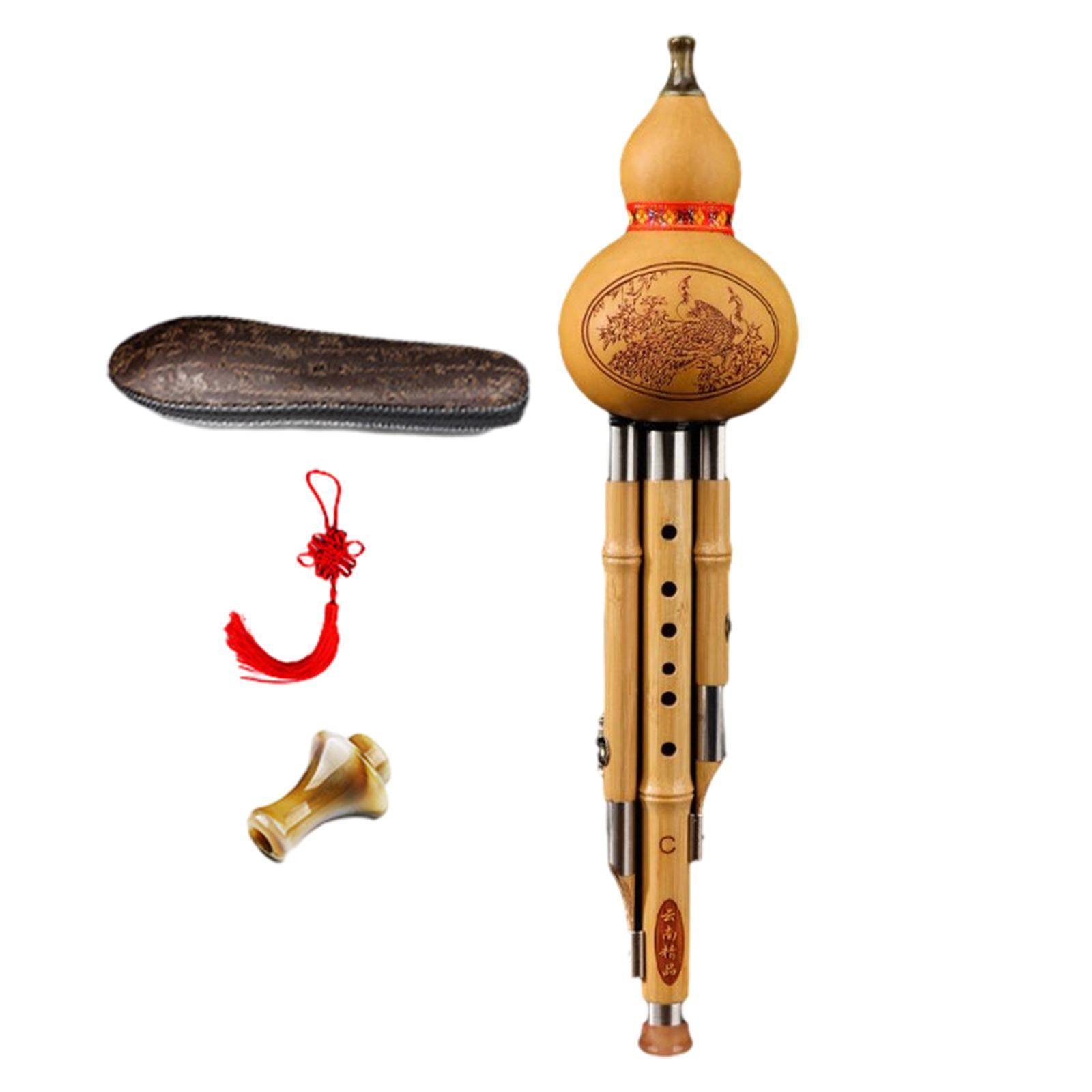 Hulusi Flute Instrument Chinese Musical Instrument for Performance Practice c key