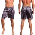 thumbnail image 2 of Men's Sleepwear Satin Underwear Silk Boxers Shorts Nightwear Pyjamas Hot Shorts, 2 of 6