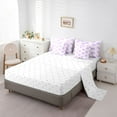 thumbnail image 5 of Castle Fairy Girly Ribbon Bow Bedding Comforter Set,Polka Dots Queen Bedding Sets, 5 of 8