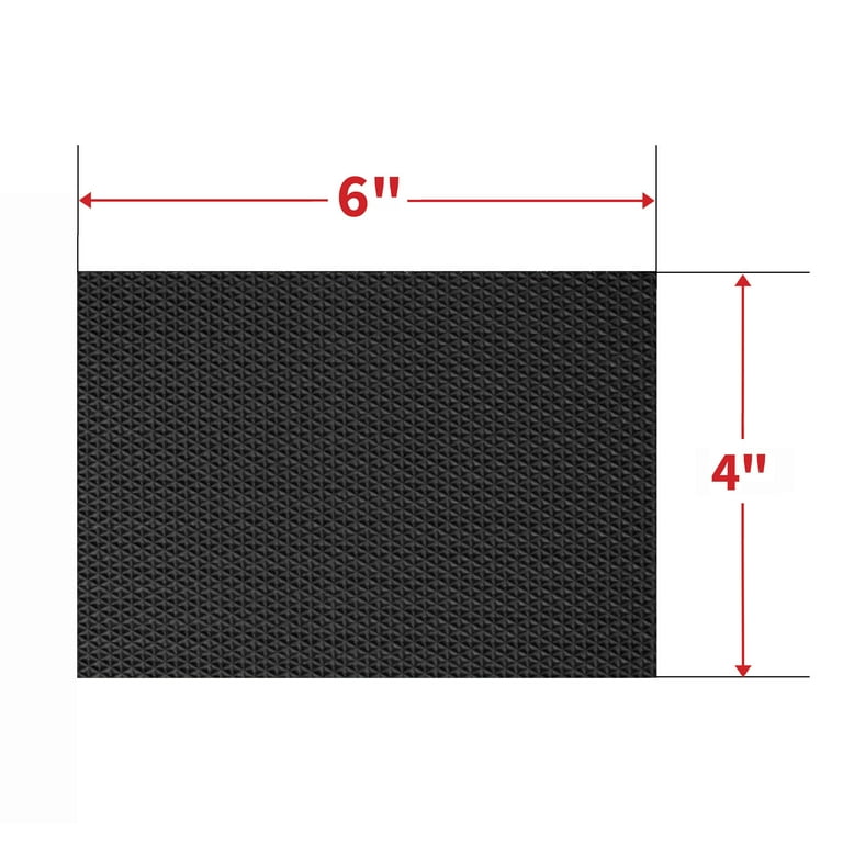 Super Sliders anti-skid rubber gripper pads for furniture and décor, prevents sliding on hard surfaces – 2-pack, Black
