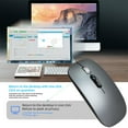 thumbnail image 5 of JOGZMZ 2.4GHz Wireless Bluetooth Mode Gaming Mouse Wireless Optical USB Gaming Mouse 1600DPI Rechargeable Mute Mice, 5 of 8