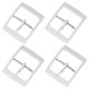 thumbnail image 1 of Uxcell 4 Pcs Cierre de Reemplazo para Banda de Reloj, Cierre de Correa de Reloj de Plástico de 16 mm para Bandas de Reloj de Cuero Silicona Nylon Lona, Blanco, 1 of 7