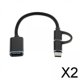 thumbnail image 1 of Cable Micro USB de Carga Rápida 2x Hugo Compatible con S7 A10 J6 J4 18 cm, 1 of 6