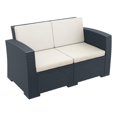 thumbnail image 1 of Compamia Monaco Causeuse d'Extérieur Gris Foncé avec Coussin, 1 of 8