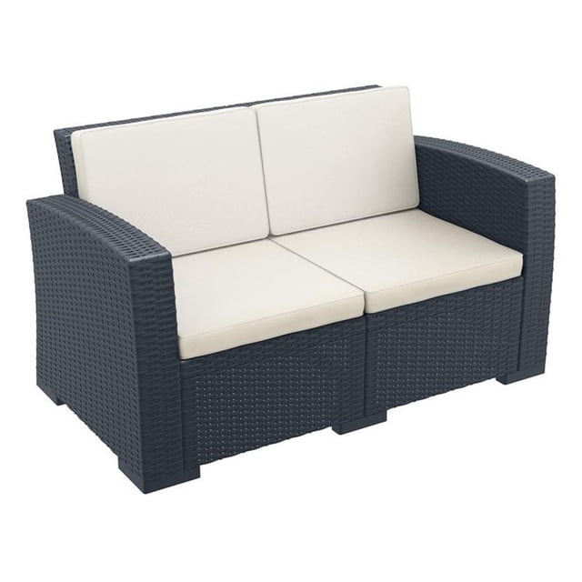 Compamia Monaco Causeuse d'Extérieur Gris Foncé avec Coussin
