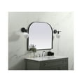 thumbnail image 3 of Metal Frame Arch Mirror 36x30 Inch in Black, 3 of 9