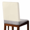 thumbnail image 2 of Cream Chair Back Covers, Farmhouse Solid Color Minimalist Modern Removable Chair Covers for Dining Chairs Set of 4, Washable Chairs Slipcovers Back Seat Protector for Wedding Party 19"x20", 2 of 9