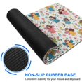 thumbnail image 6 of Long Mouse Pads for Desk,Colorful Princess Flower Fairy Pattern Desk Mats on Top Of Desks, Desk Mouse Pad Extra Large with 3mm Non-Slip Base and Stitched Edge for Gaming,Office,Work,Home 35.4"x15.7", 6 of 6