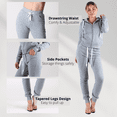 thumbnail image 7 of Red Fox Women's Slim-Fit Warm Comfy Fleece Jogger Sweatpants with Pockets - Athletic Running Workout Sports Pants, 7 of 7