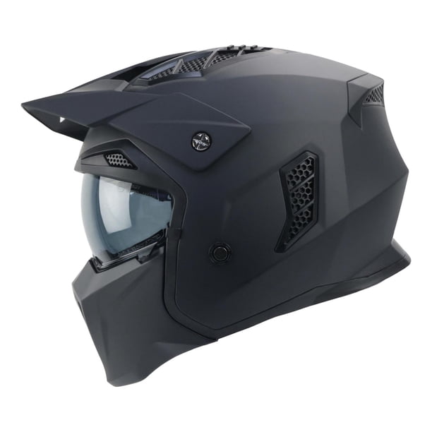Casco Bkr Phantom Negro Mate Modular Svs negro XXL