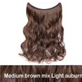 thumbnail image 2 of Transparent Invisible Wire NO Clip in Hair Extensions Straight Wavy Curly Synthetic Hair, 2 of 5