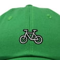 thumbnail image 2 of Dalix Bike Embroidered Bicycle Cotton Baseball Cap Adjustable Dad Hat Mens in Kelly Green, 2 of 5