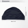 thumbnail image 3 of Sombrero de ciclismo absorbe sudor, forro de casco transpirable de tela de malla de seda Baiku marino 29x14cm/11.42"x5.51" 1 Pcs, 3 of 6