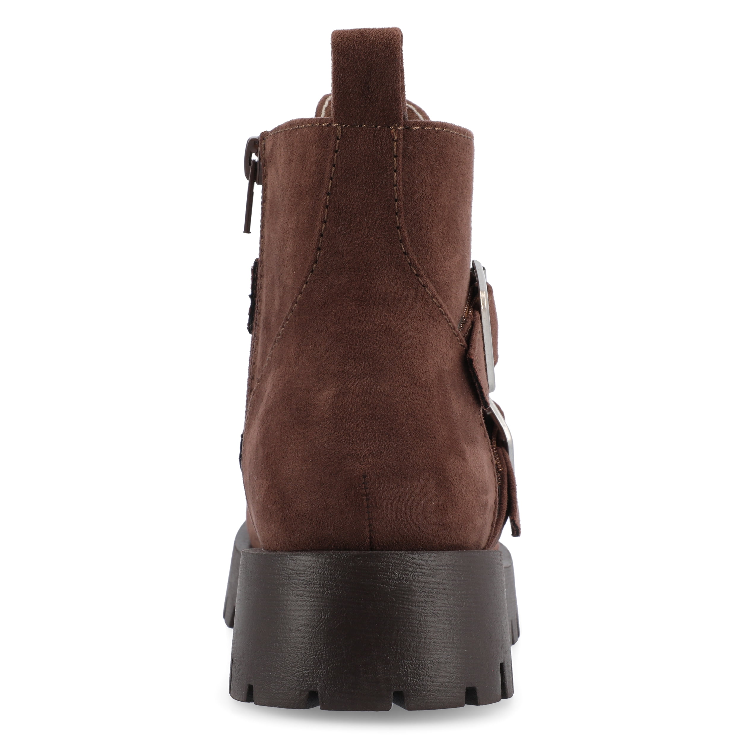 Journee Womens Maebry Treaded Outsole Round Toe Booties