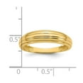 thumbnail image 2 of 2mm 14k Solid Yellow Gold Polished Grooved Graduated Ring Size 7 Ring for Women - 1.8 Grams, 2 of 2