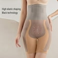 thumbnail image 2 of hotojiny High Waisted Tight Shorts Soft Slim Butt Lifting Biker Shorts Shapewear Lounge Gym Workout Yoga Shorts, 2 of 5