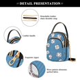 thumbnail image 4 of FORMRS Crossbody Bag for Women Quilted Travel Shoulder Cell Phone Purse with Chain Strap Handbag, Baseballs Pattern, 4 of 7