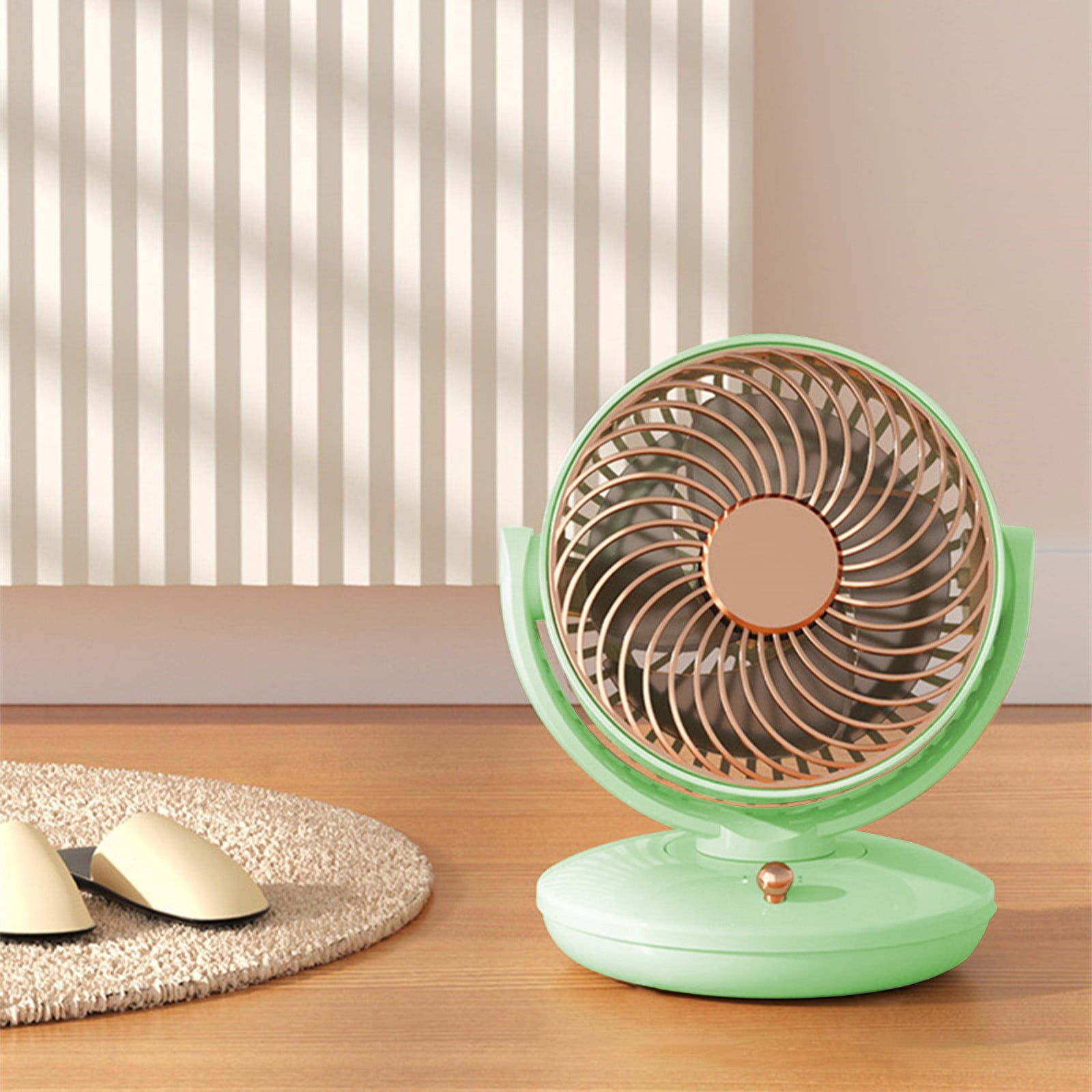 Fan for Bedroom, 7 Inches, Quiet Table Air Circulator Fans for Whole Room, 120° Oscillation, 3 Speeds, 140° Adjustable Tilt, Desktop Fan for Home, Office, Kitchen