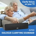 thumbnail image 2 of ZVOX AccuVoice AV100 Altavoz compacto con barra de sonido para TV con 6 niveles de refuerzo de voz, Espresso, 2 of 5