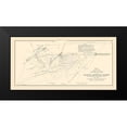 thumbnail image 2 of Smith 24x14 Black Modern Framed Museum Art Print Titled - Breakwater Harbor Mud Shoal - Smith 1836, 2 of 5
