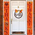 thumbnail image 2 of Welcome Sign for Front Door  Rustic Farmhouse Hanging Welcome Sign for Wreath，Welcome Door Sign with Light  Spring Summer Wreaths for Outdoor Front Door Decorations, 2 of 10
