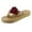 Wine, variant on VerPetridure Slippers for Women Slippers Women Weave Beach Breathable Sandals Home Slipper Flowers Flip-Flops Flat Shoes