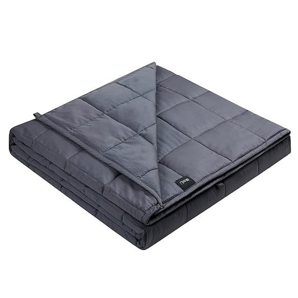 TOYTEXX Adult Weighted Blanket, 15 lbs, 48" x 72" Cooling Blanket with 7 Layers, Premium Glass Beads