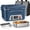 Blue, variant on MPOW Cordless Electric Lunch Box for Adults, Heated Lunch Box Battery Powered with Automatic Heating, 5.5 Cups Portable Food Warmer with Removable Tray Divider