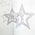 thumbnail image 4 of Guirnalda Decoration Decor365 con purpurina, estrella plateada, estrella 3D, 4 of 5