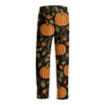 thumbnail image 6 of WTOBBY Men's Halloween Print Drawstring Casual Pajama Pants for Lounge Wear, Comfortable Sleepwear with Elastic Waist, Spooky Design Ideal for Home and Relaxation,Orange 2XL, 6 of 6