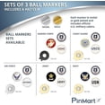 thumbnail image 3 of PinMart’s Officially Licensed United States Coast Guard Veteran 3 Pack Magnetic Ball Markers and Hat Clip - Golf Accessories for Men and Women - Ball Markers and Hat Clip with Magnet for Golf Hats, 3 of 6