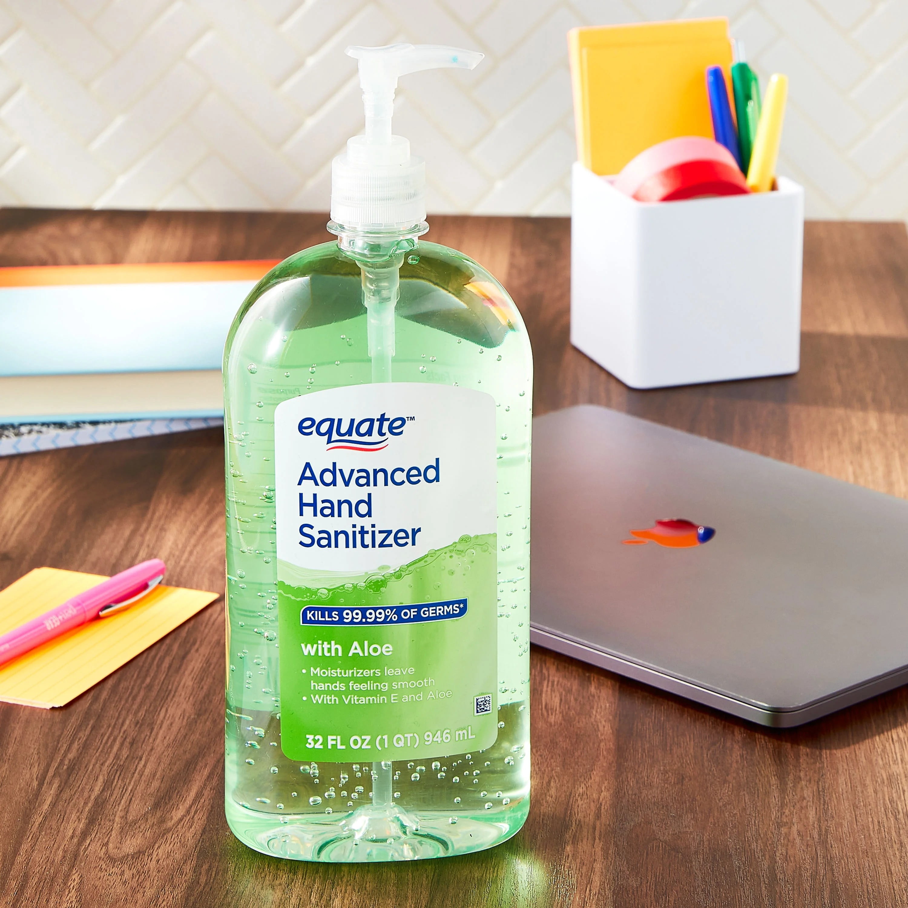 Equate Advanced Hand Sanitizer with Aloe, 32 fl oz