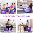 thumbnail image 7 of Lockways 2 Pcs Yoga Ball Anti Burst Pilates Exercise Ball for Gym Workout Yoga Thick Fitness Ball with Pump (65cm+25cm), 7 of 7