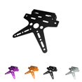 thumbnail image 5 of braveheart Swallow Tail Motorcycle License Plate Frame License Bracket Aluminium Alloy M purple 1Set, 5 of 5